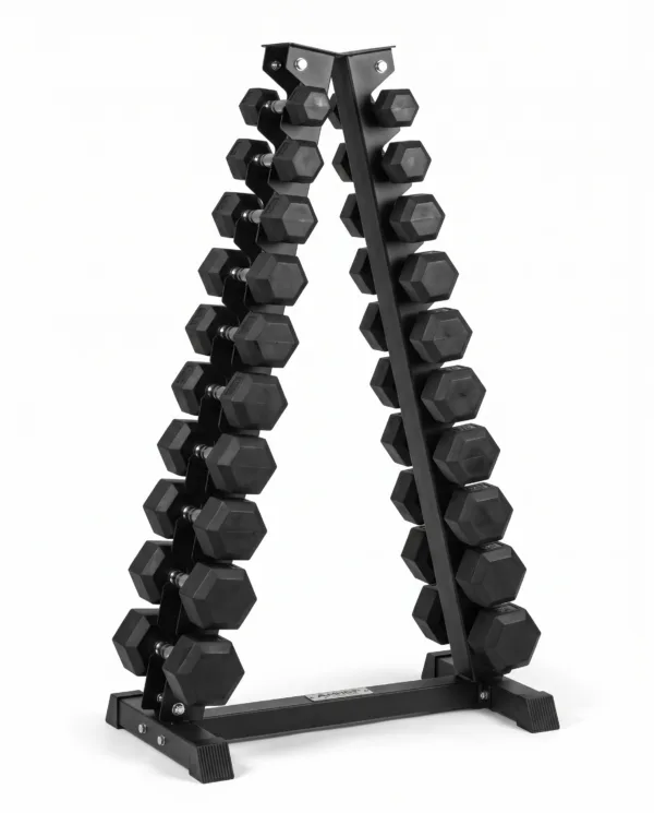 HEX kézisúlyzó szett 1 - 10 kg állvánnyal