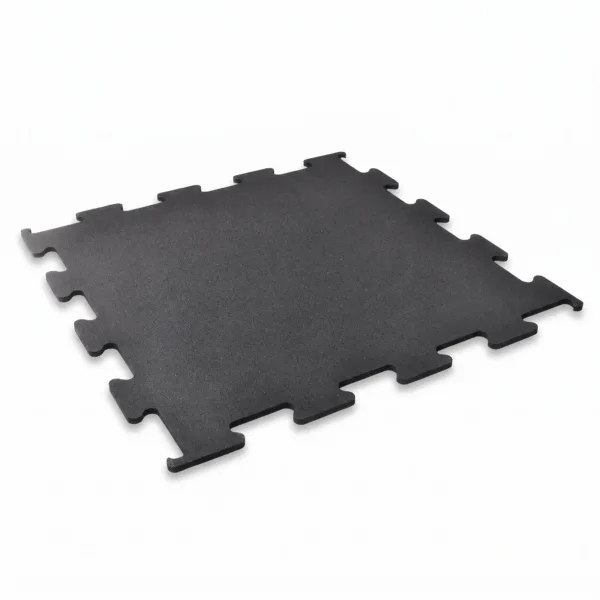 Gumi puzzle padló - fekete